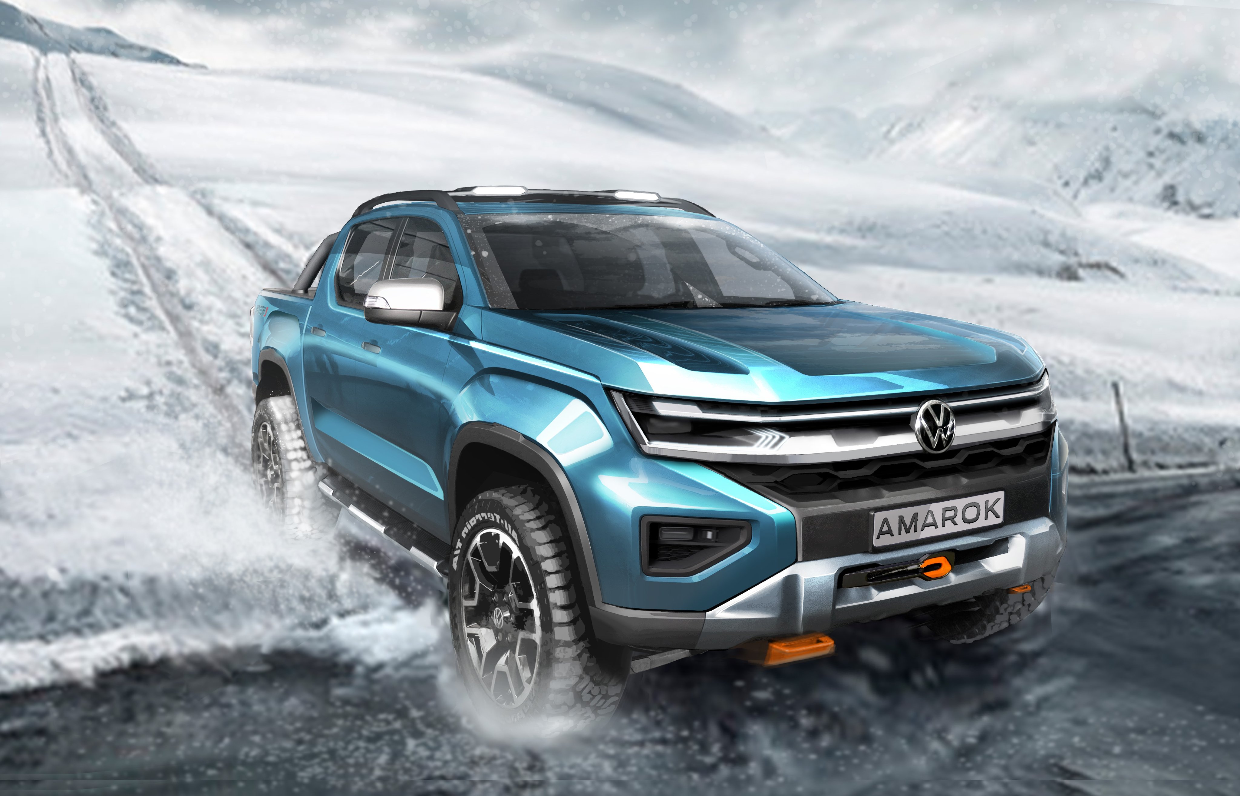New 2022 Volkswagen Amarok previewed 1 aria-label="amarok teaser"