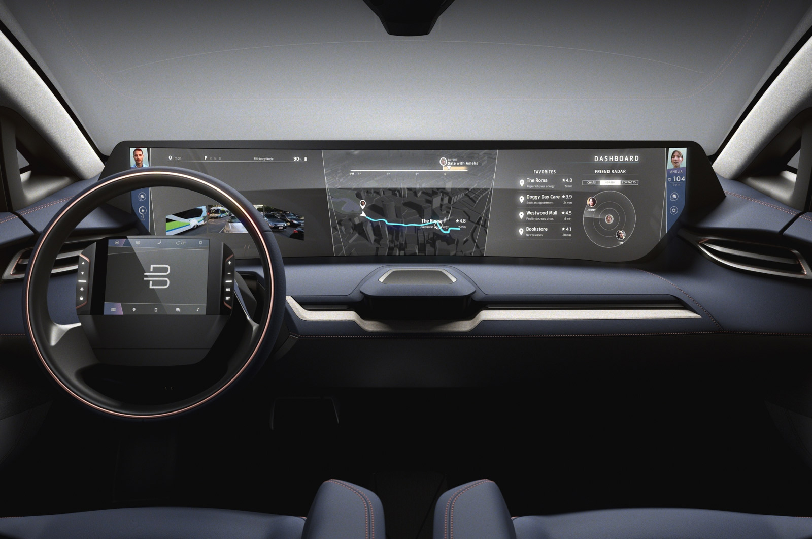 CES 2018: 40-inch Video Screen In A Car