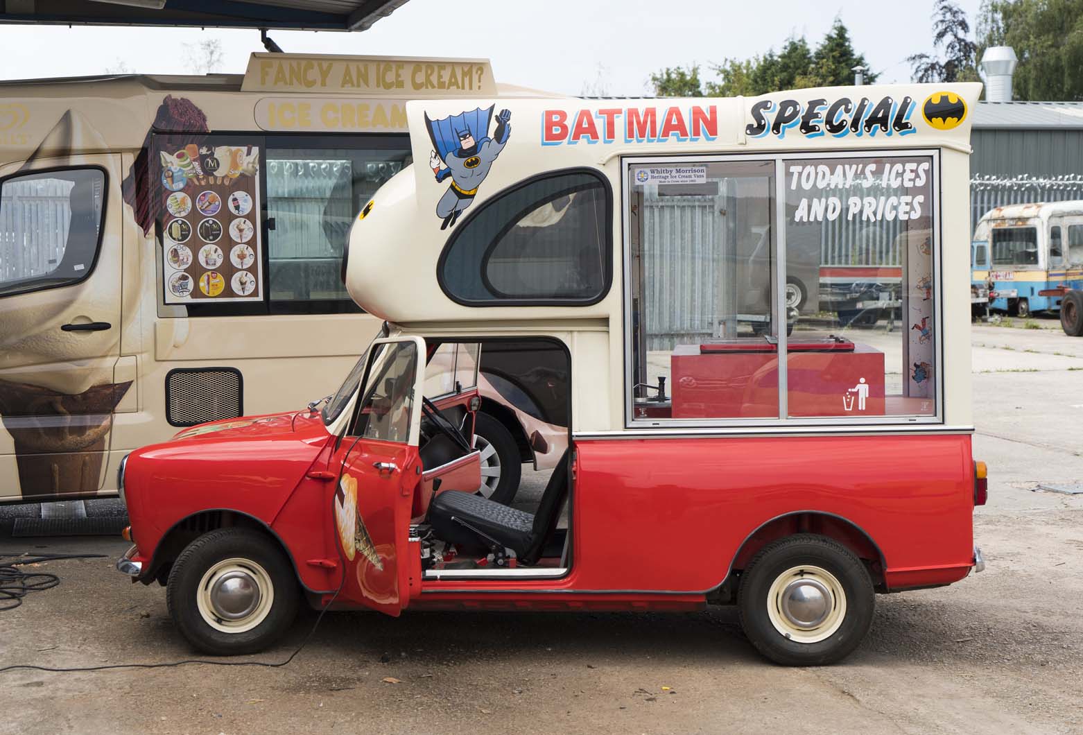 scenes at Britain's ice-cream van HQ 