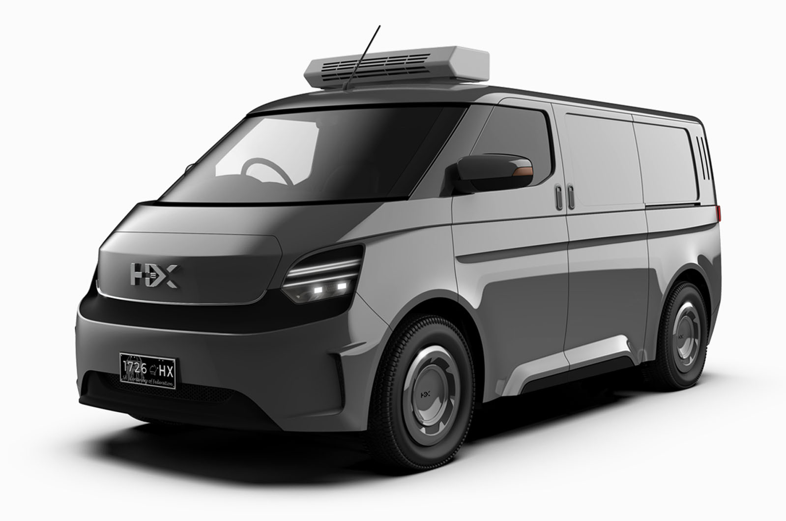 H2X Darling is een waterstofbusje van 400 kilometer met een lichtgewicht KTM-chassis