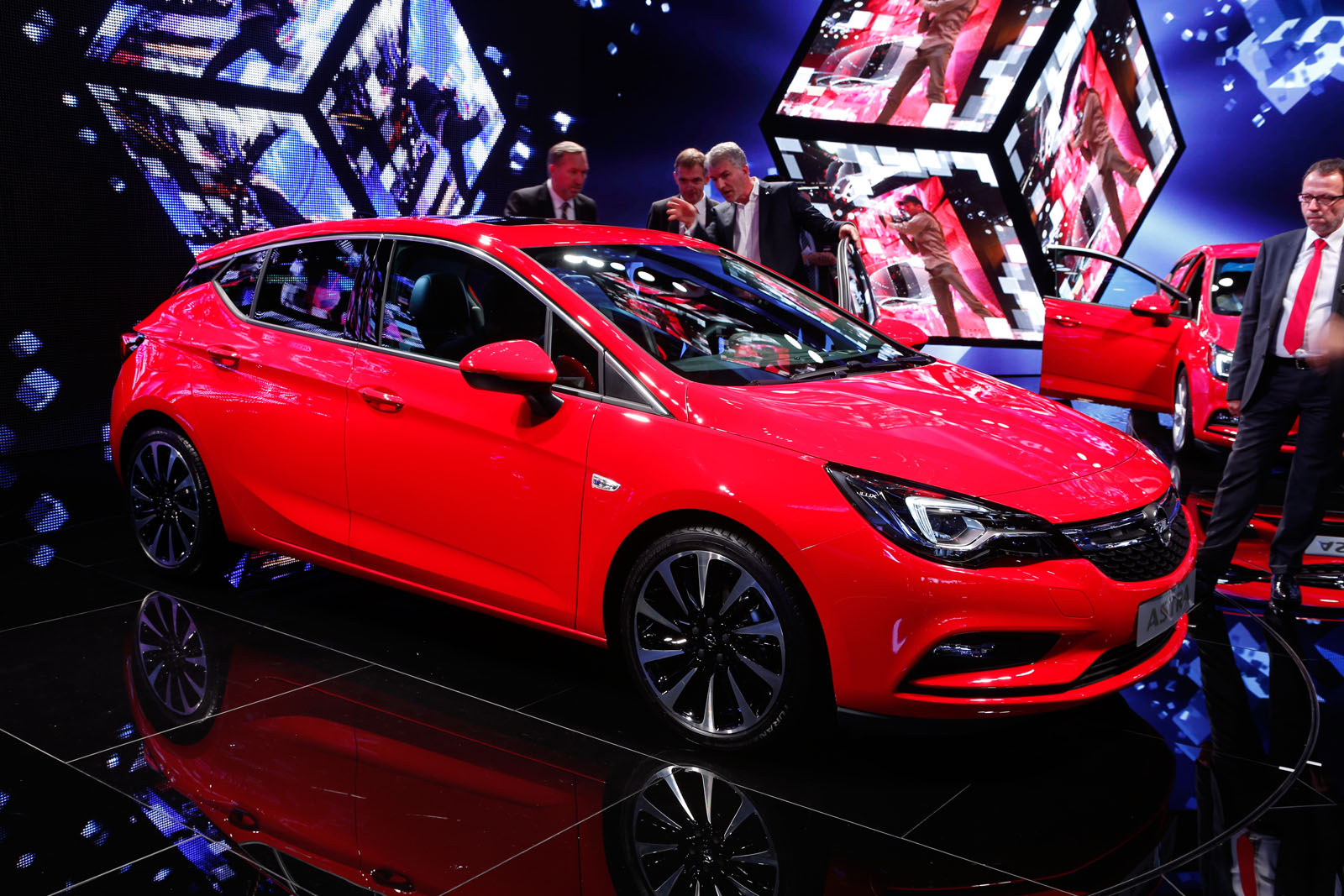 Frankfurt, Deutschland - September 15, 2015: 2016 Opel Astra K Sports Tourer  Presented On The 66th International Motor Show In The Messe Frankfurt Stock  Photo, Picture and Royalty Free Image. Image 45773665.