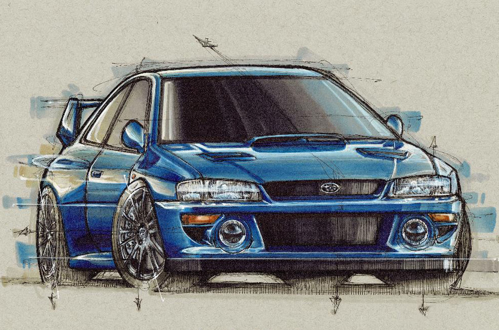 Prodrive P25 adalah Subaru Impreza 22B yang ditingkatkan dengan 400 hp