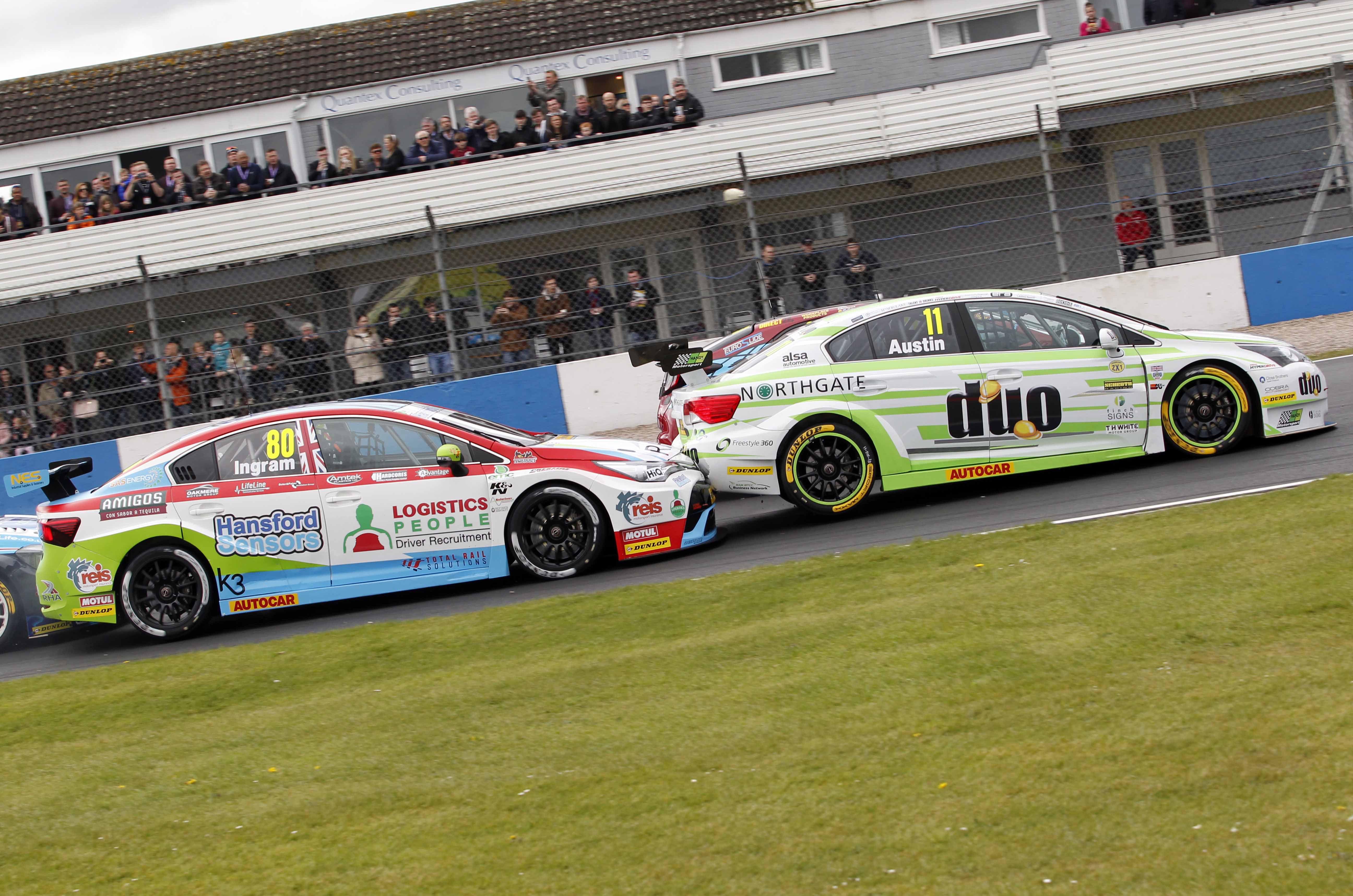 BTCC 2017 Donington Park Tom Ingram leads the way for Toyota Autocar