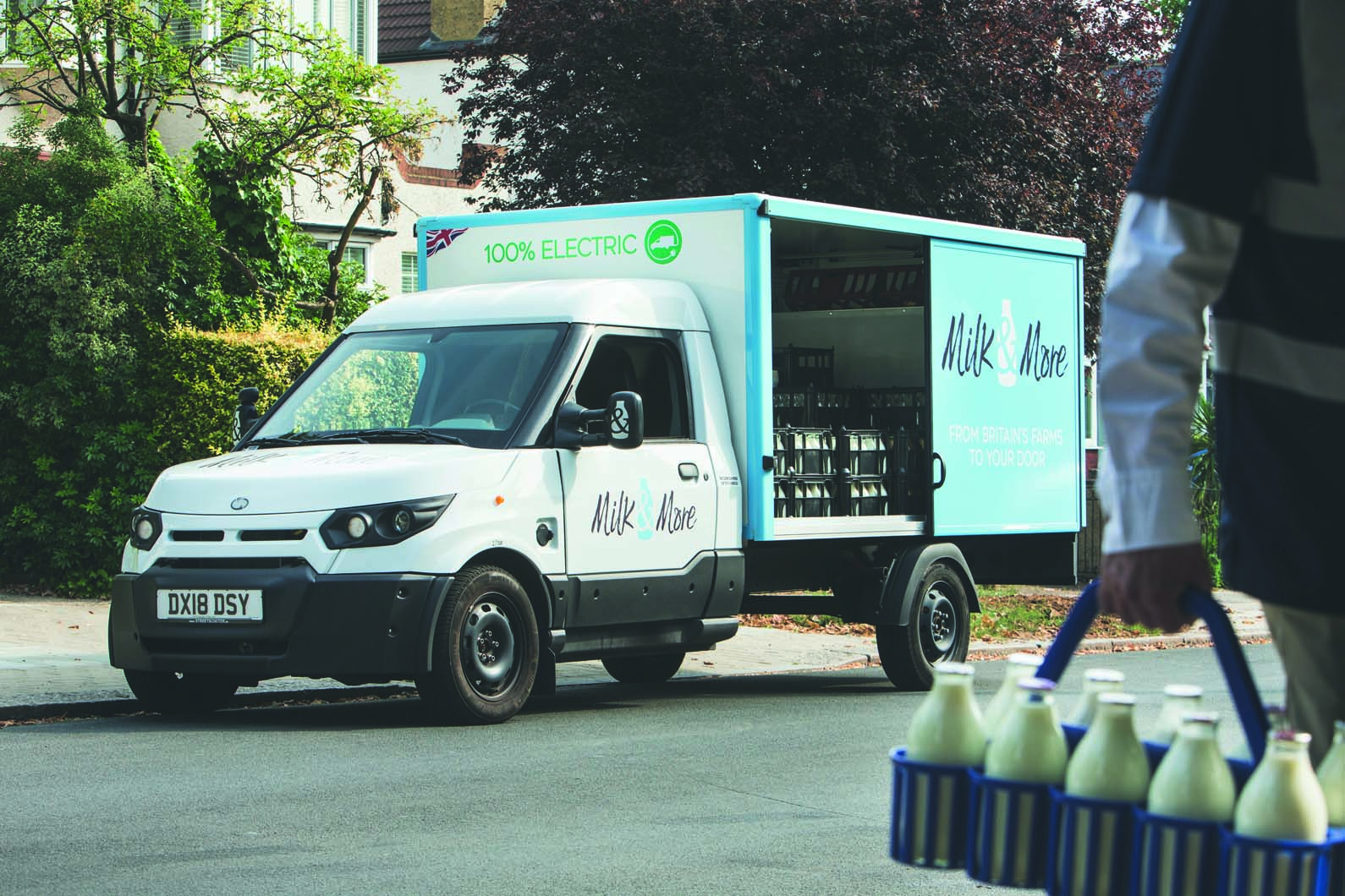 Behind the wheel of DHL's new electric milk float Autocar
