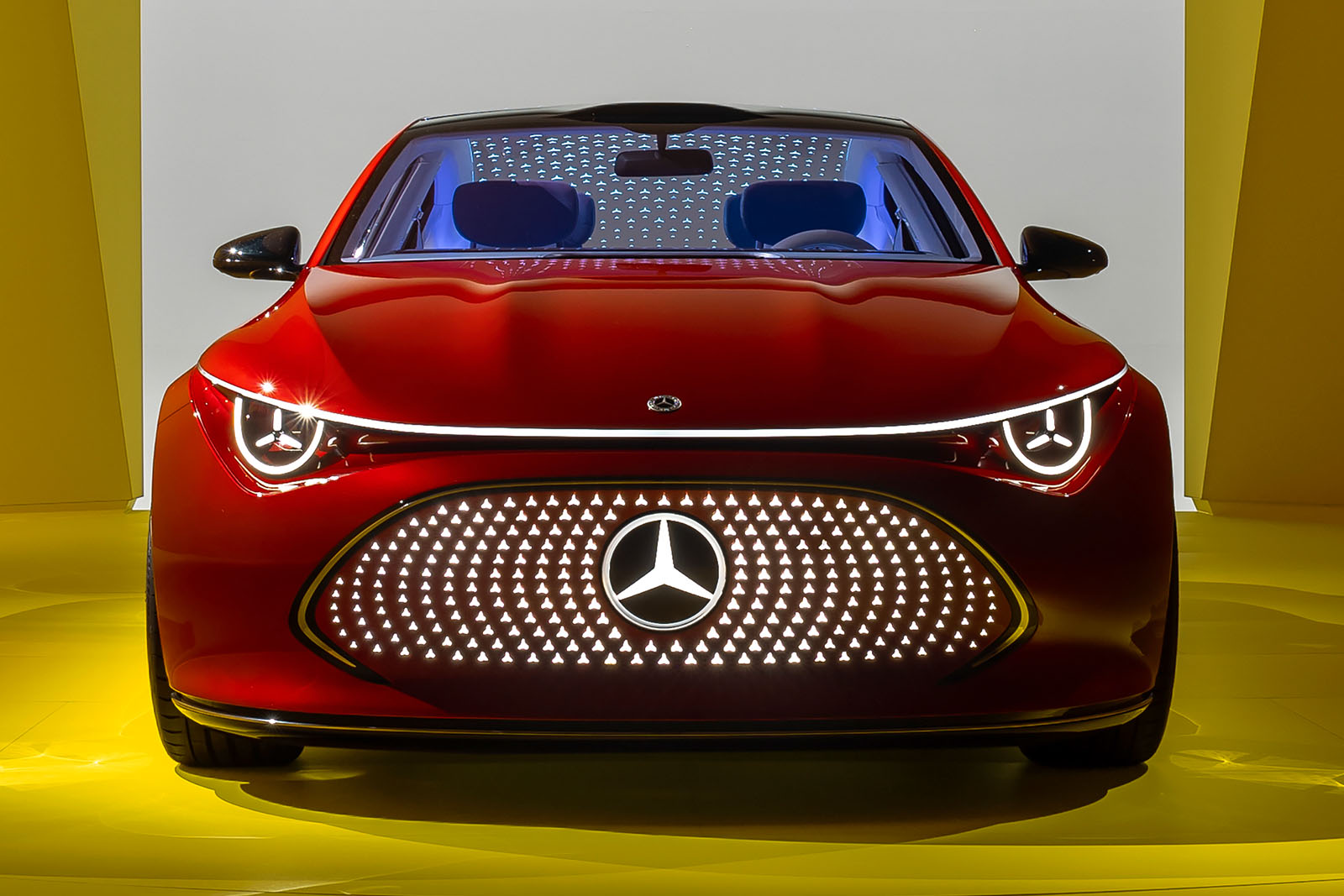 DRLs of Mercedes CLA concept to be electric exhaust of future