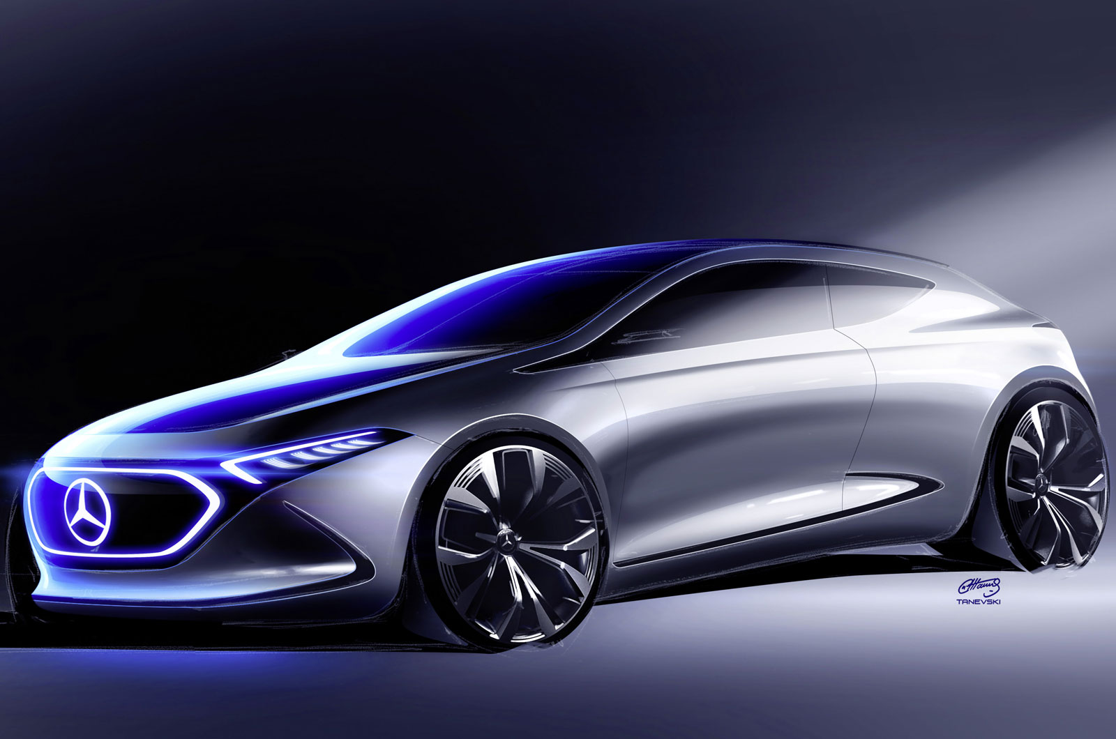 Mercedes on sale electric hatchback