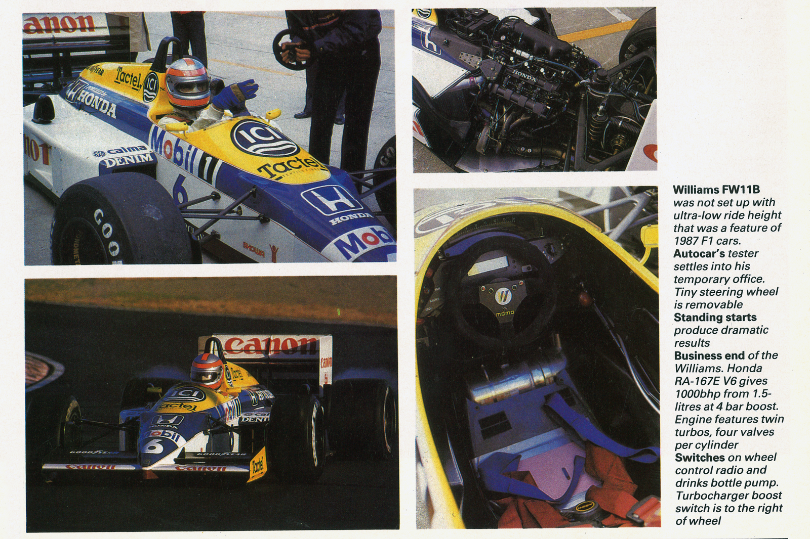 Throwback Thursday Driving The 1987 F1 Title Winning Williams Fw11b Autocar