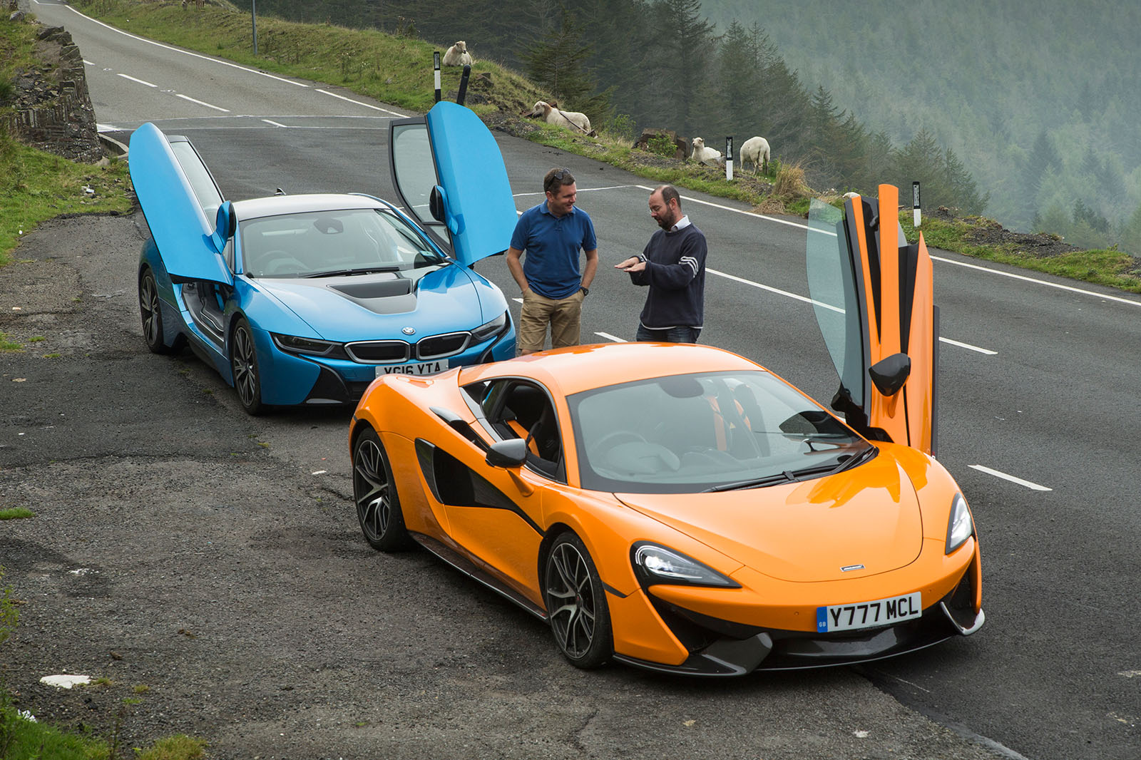 Honda Nsx Vs Bmw I8 Vs Mclaren 570s Supercars Compared Autocar