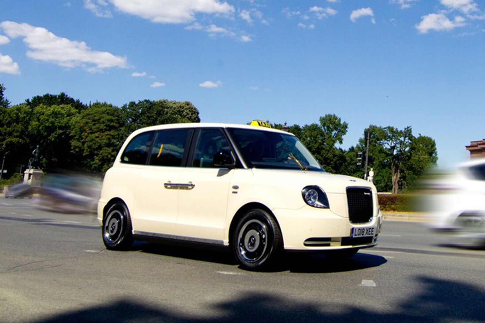 Electric LEVC TX taxi launched in Germany as company plans global