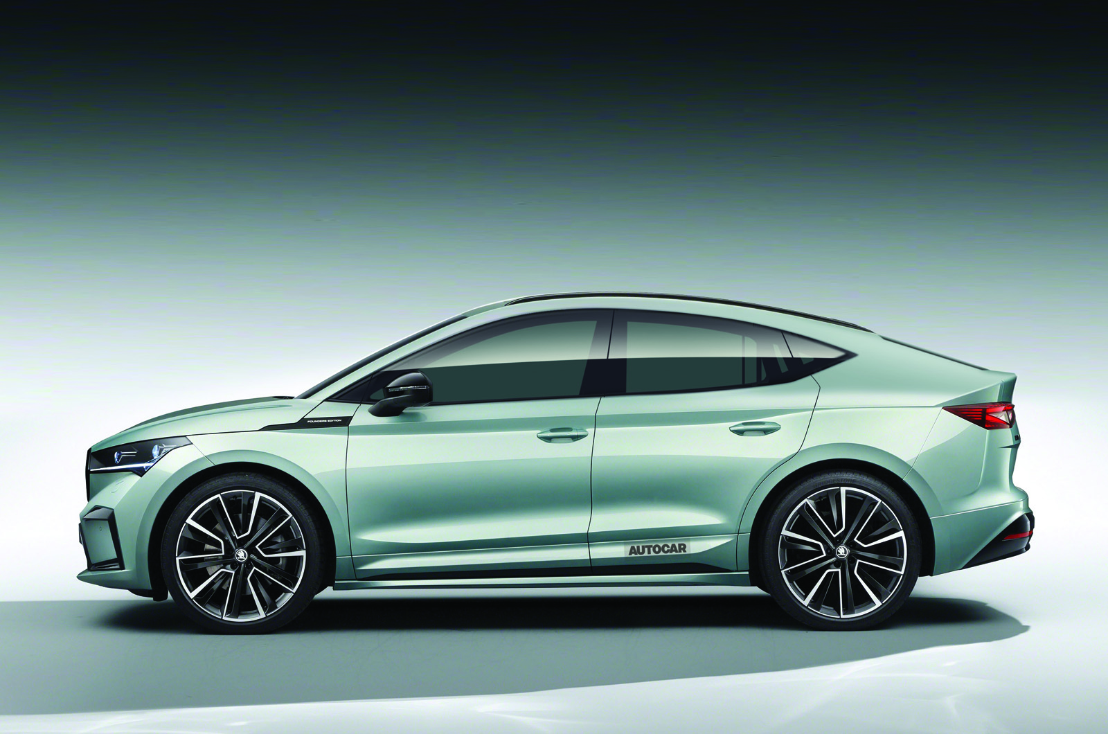 Skoda Enyaq iV coupe style focused electric SUV drops camo Autocar