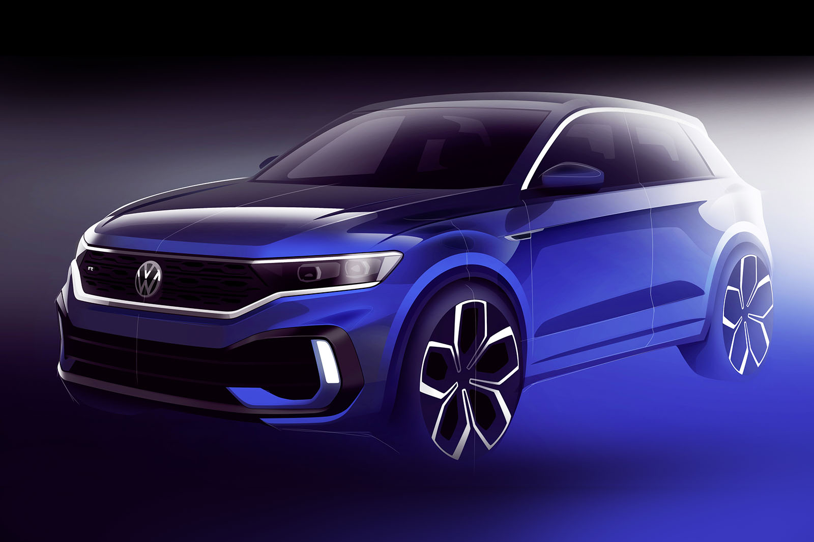 Volkswagen T-Roc R: First official image released of 296bhp SUV  Autocar