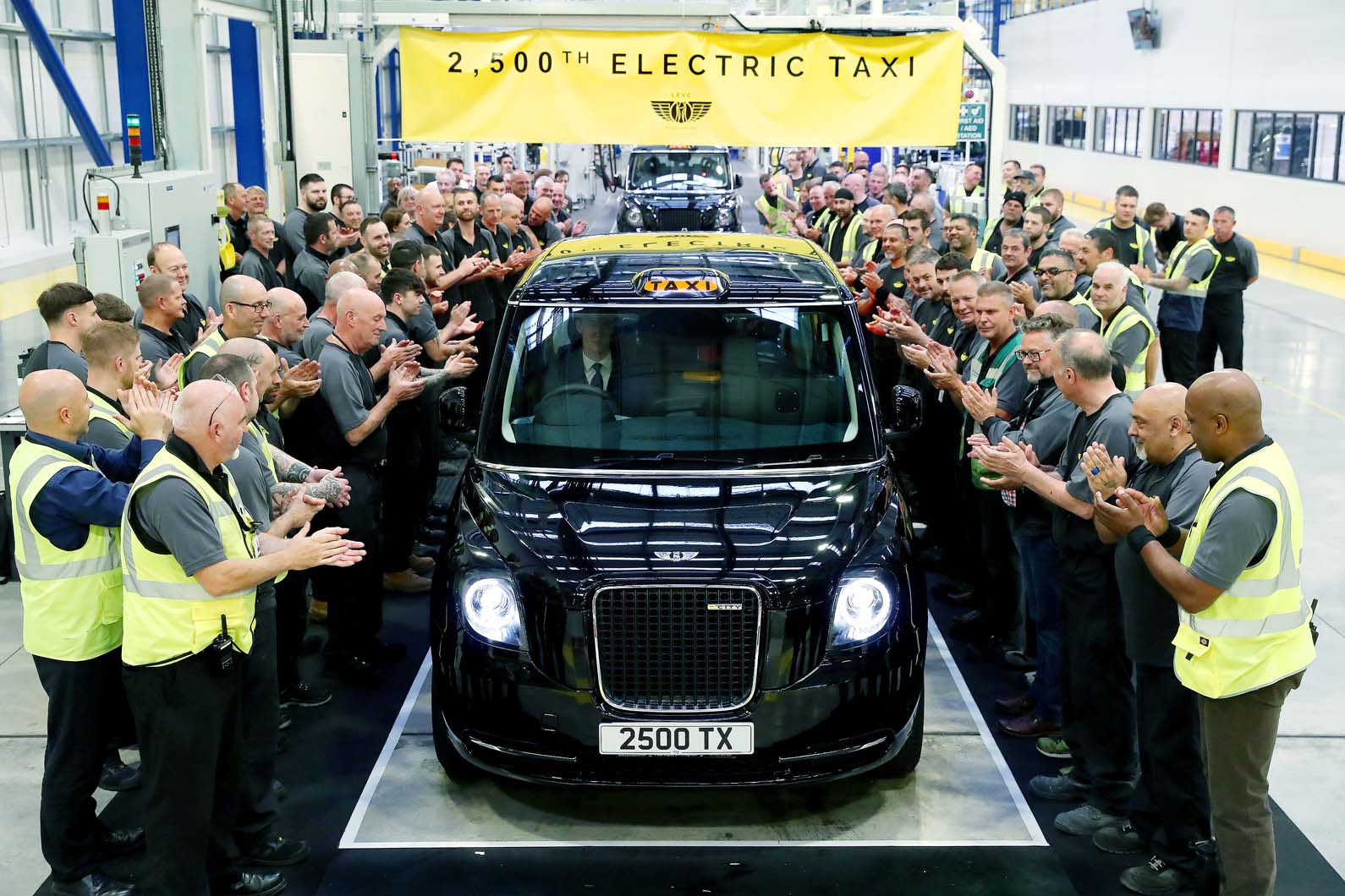 LEVC produces 2500th TX electrified taxi in Coventry Autocar