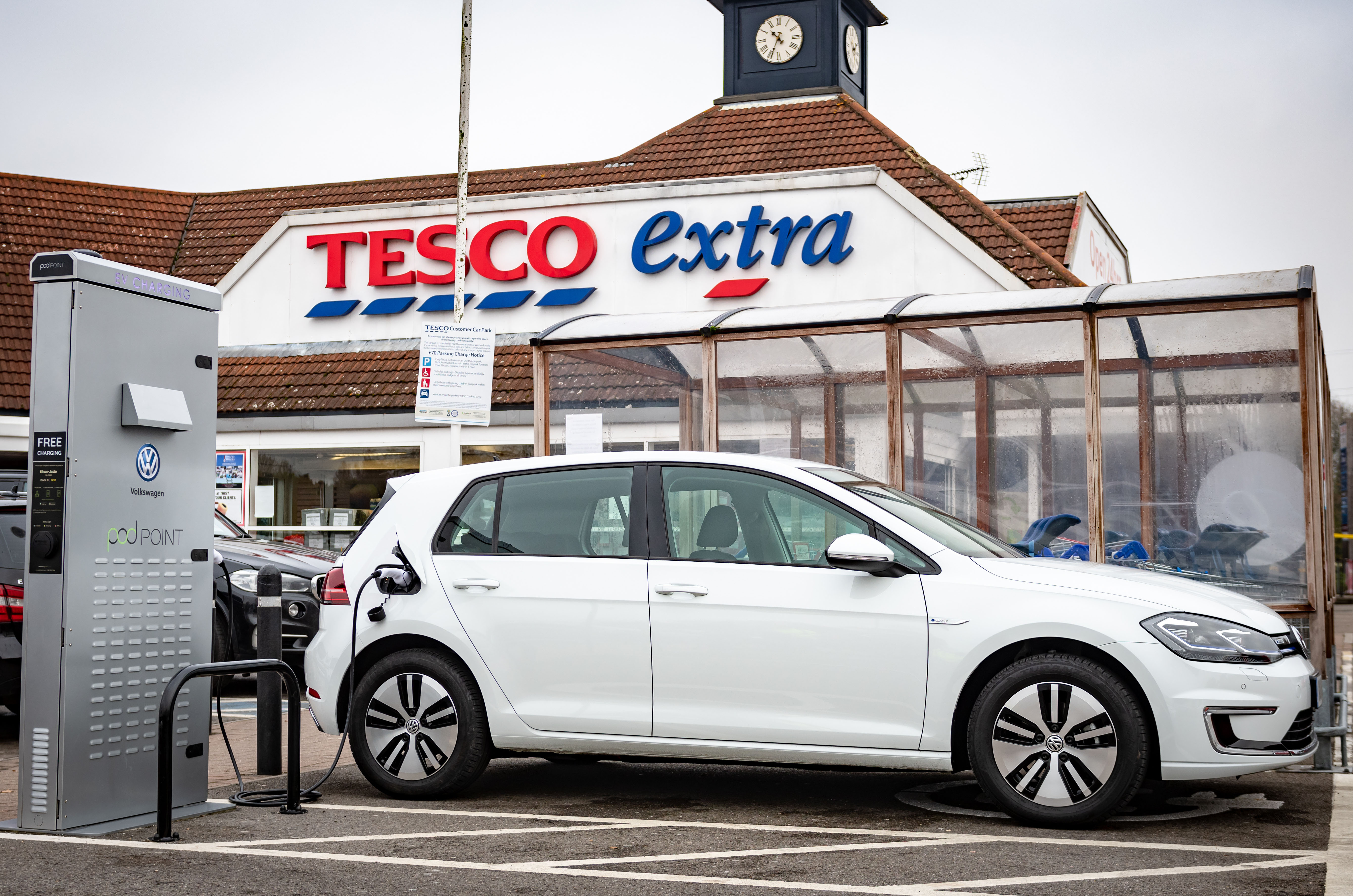 Tesco vw clearance pod point