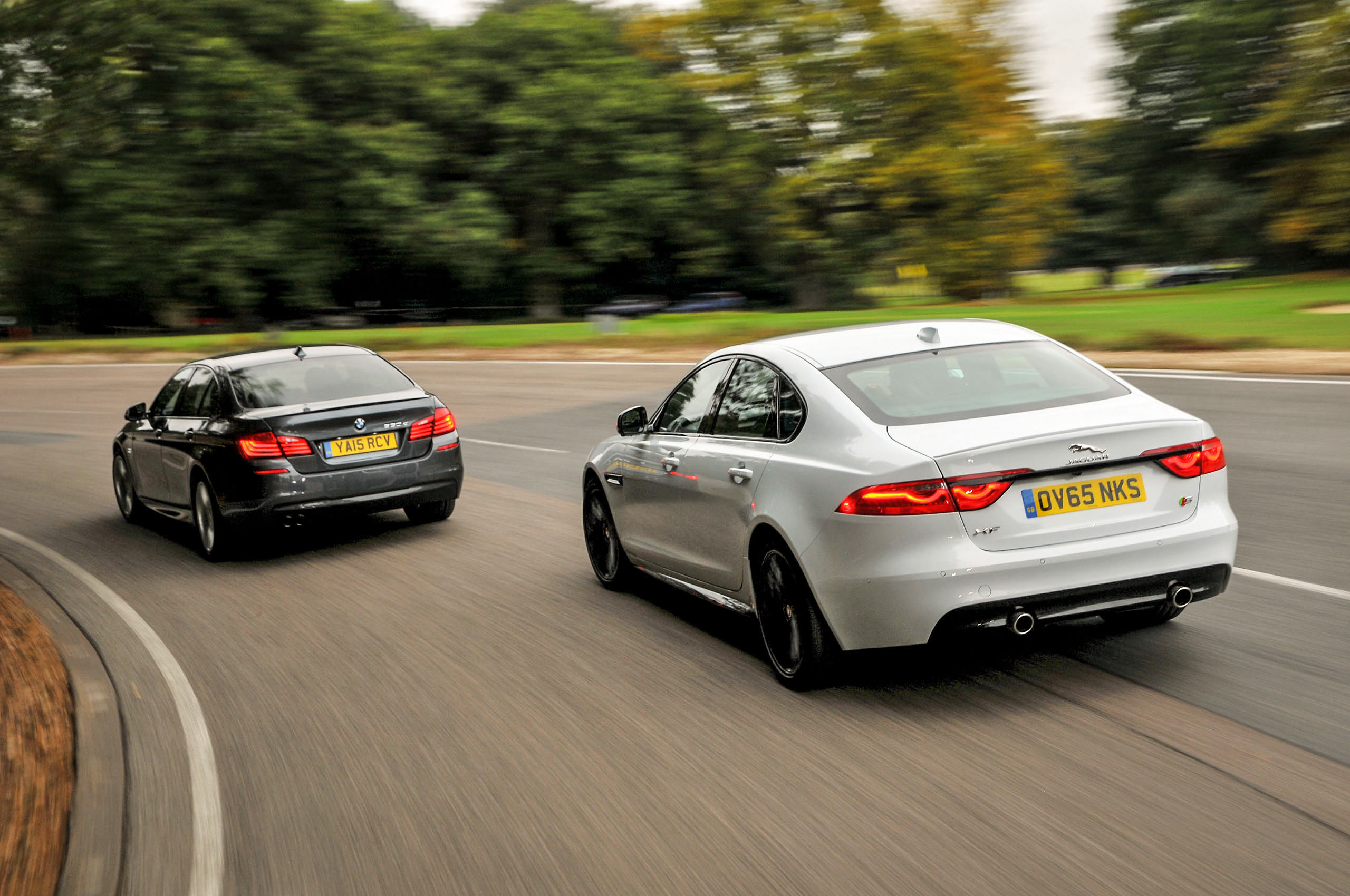 Jaguar XE vs XF Great British saloon brawl  carwow