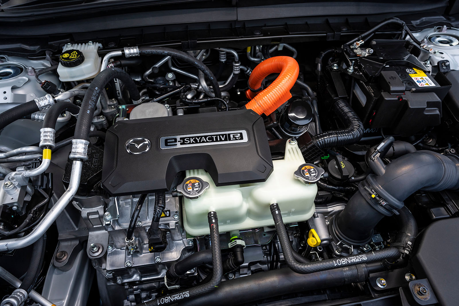 Mazda MX30 R EV review 2023 engine bay