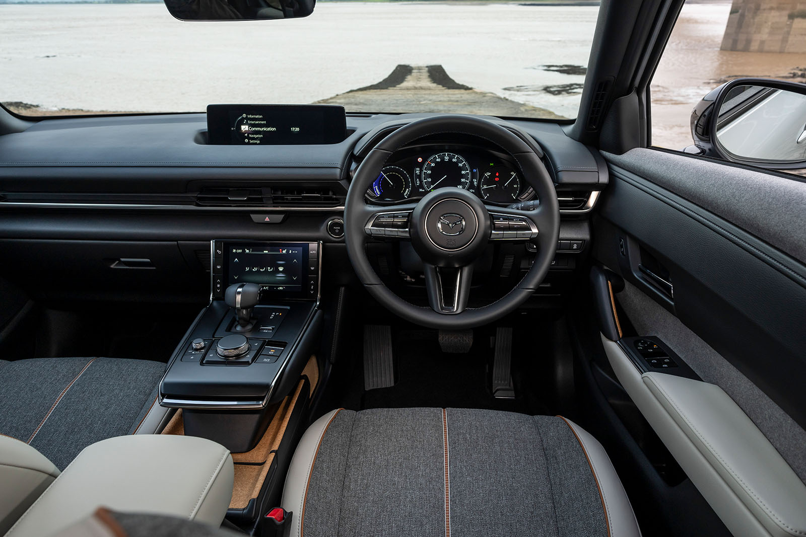 Mazda MX30 R EV review 2023 interior dashboard