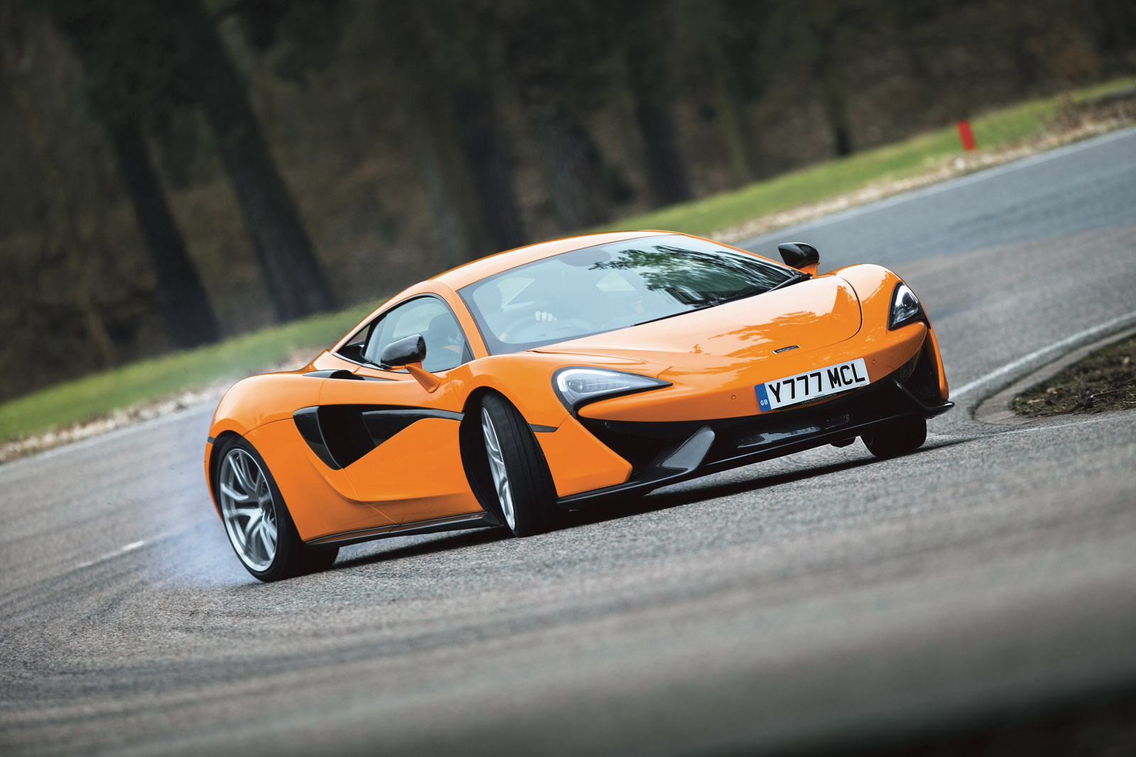 McLaren 570S hard cornering