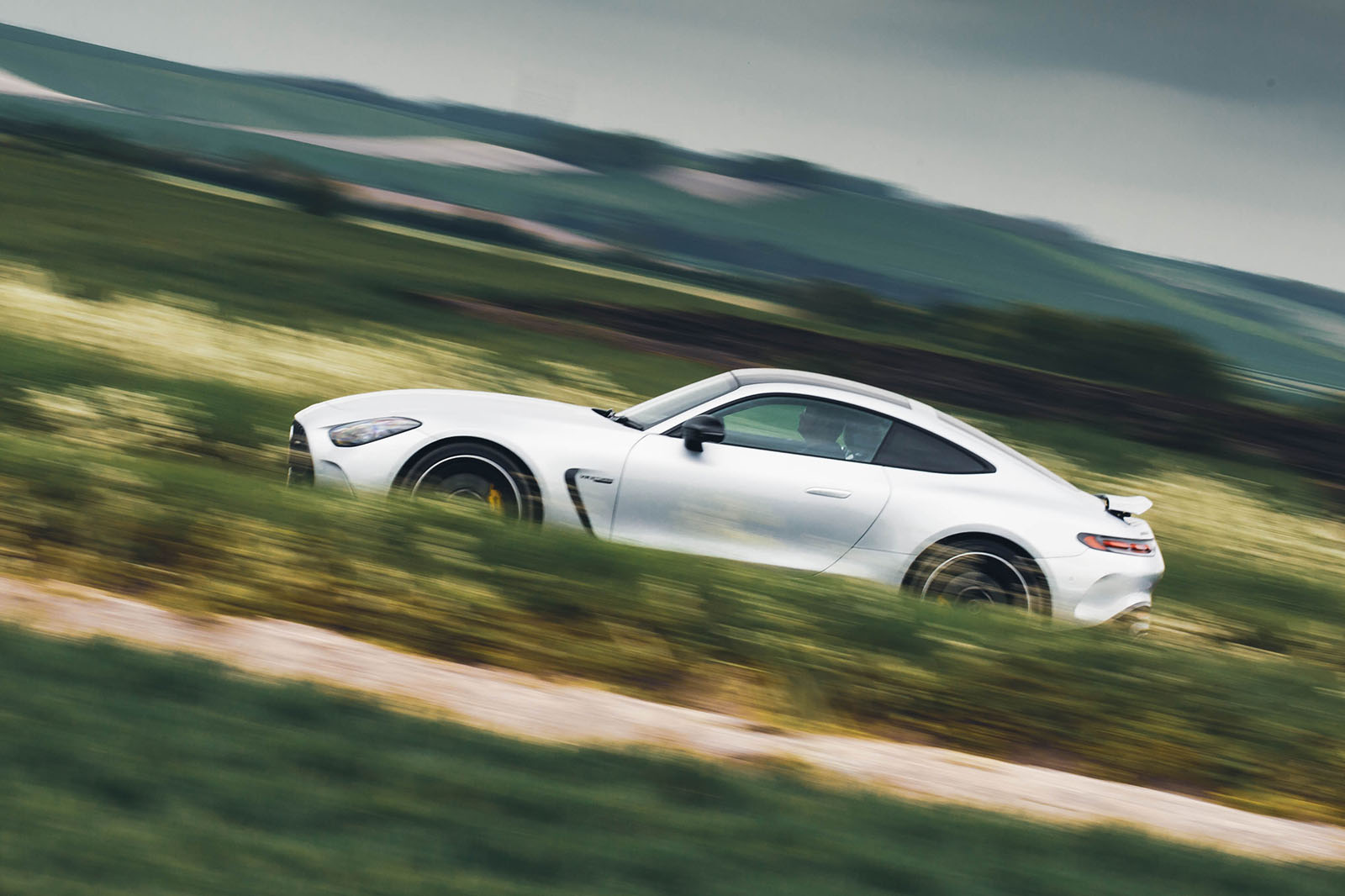 mercedes amg gt 63 coupe review 2024 02 side panning mercedes amg gt 63 coupe review 2024 02 side panning