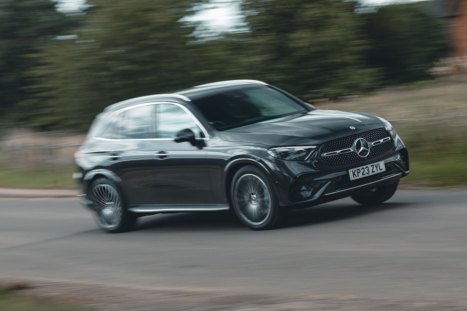 mercedes glc review 2023 01 cornering front