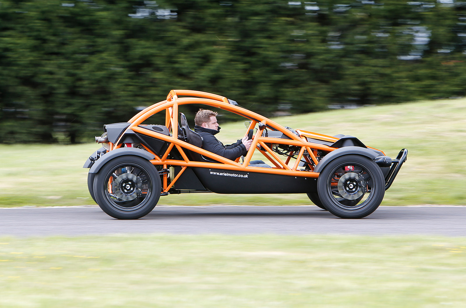 Ariel Nomad has a composed ride