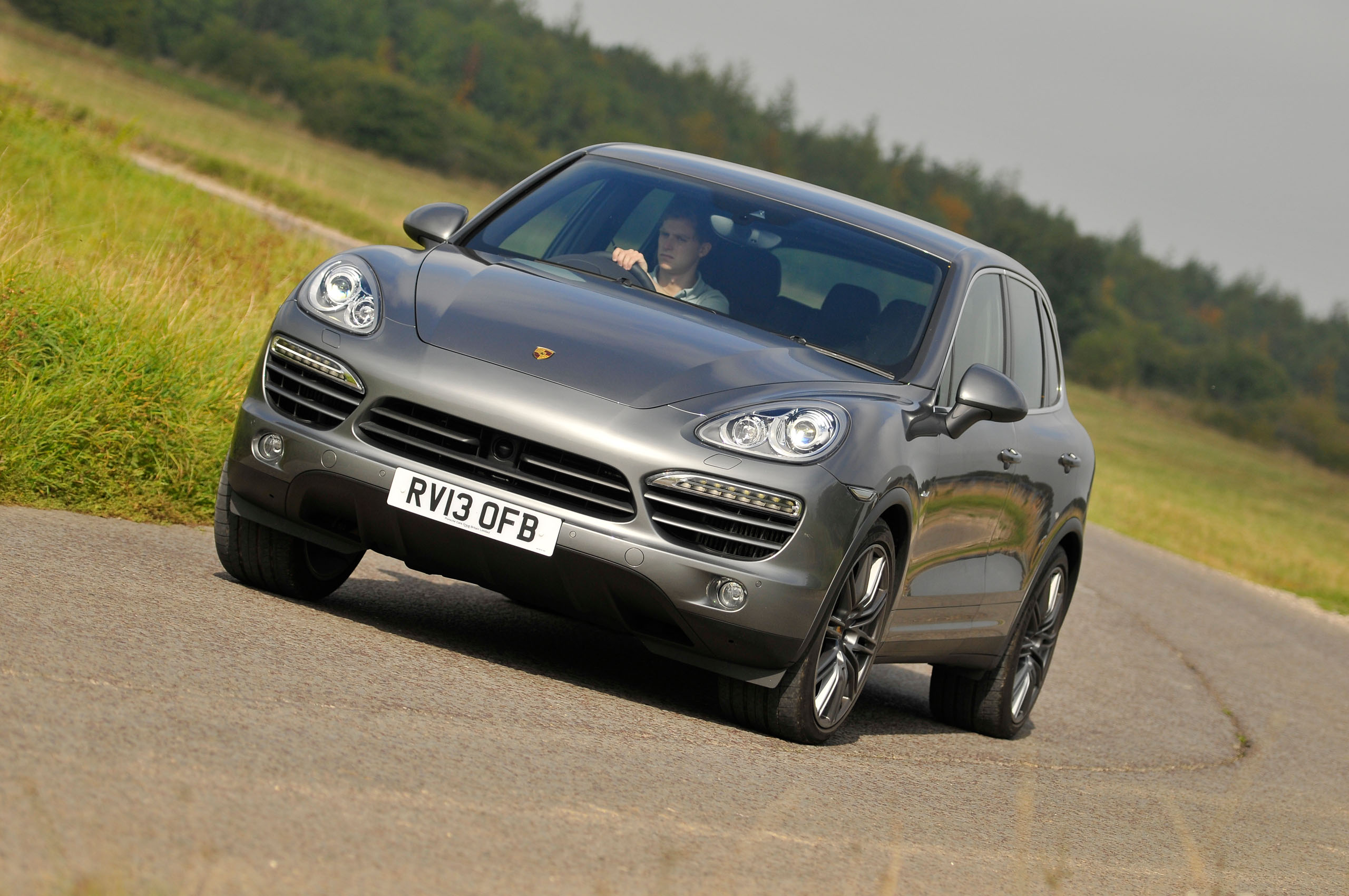 Porsche Cayenne cornering