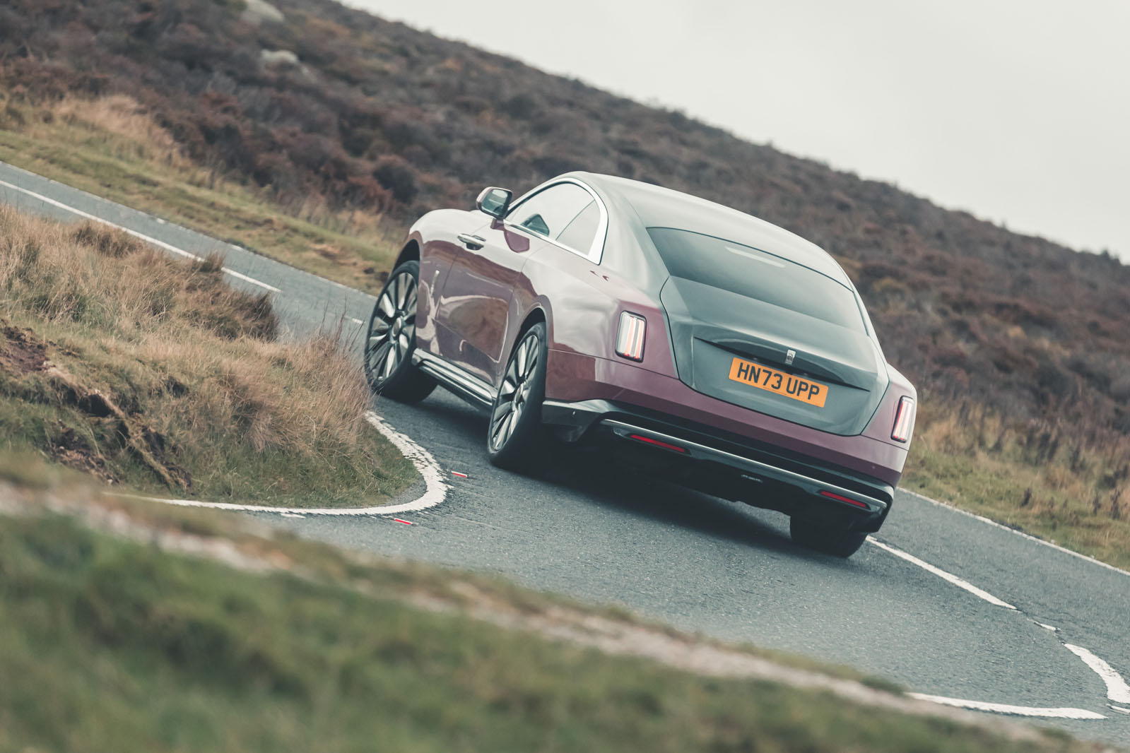 rolls royce sprectre review 2023 32 cornering rear