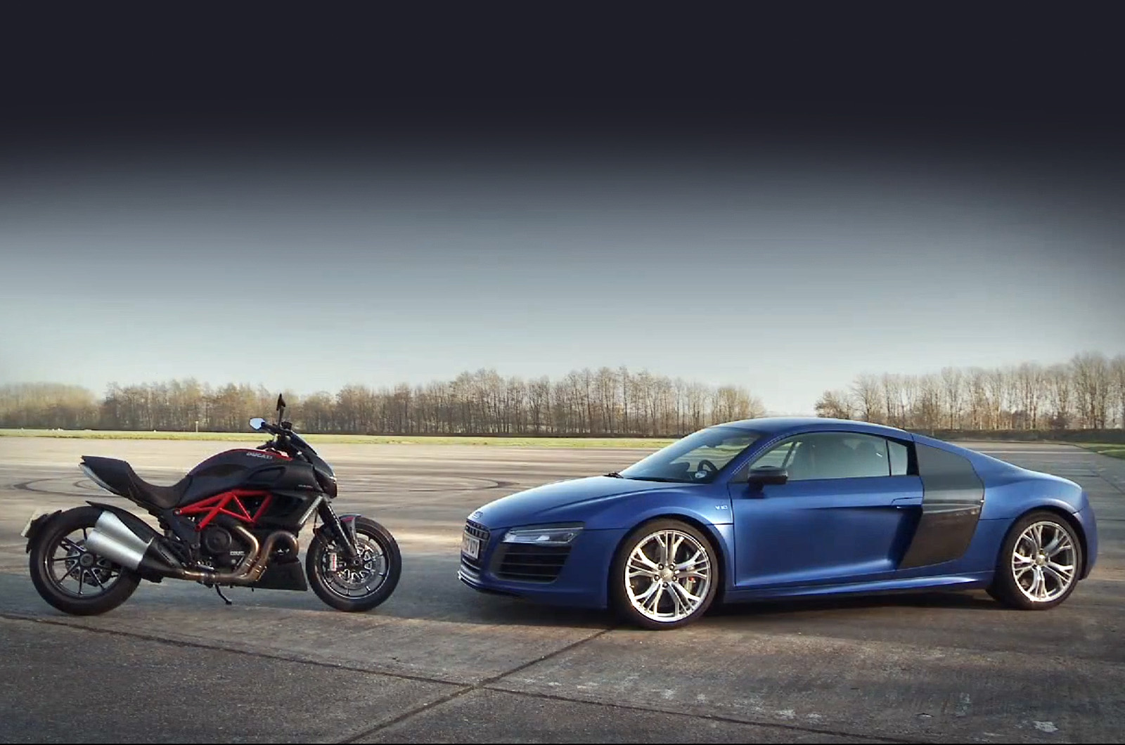 Audi R8 V10 v Ducati Diavel – 0-150-0mph | Autocar