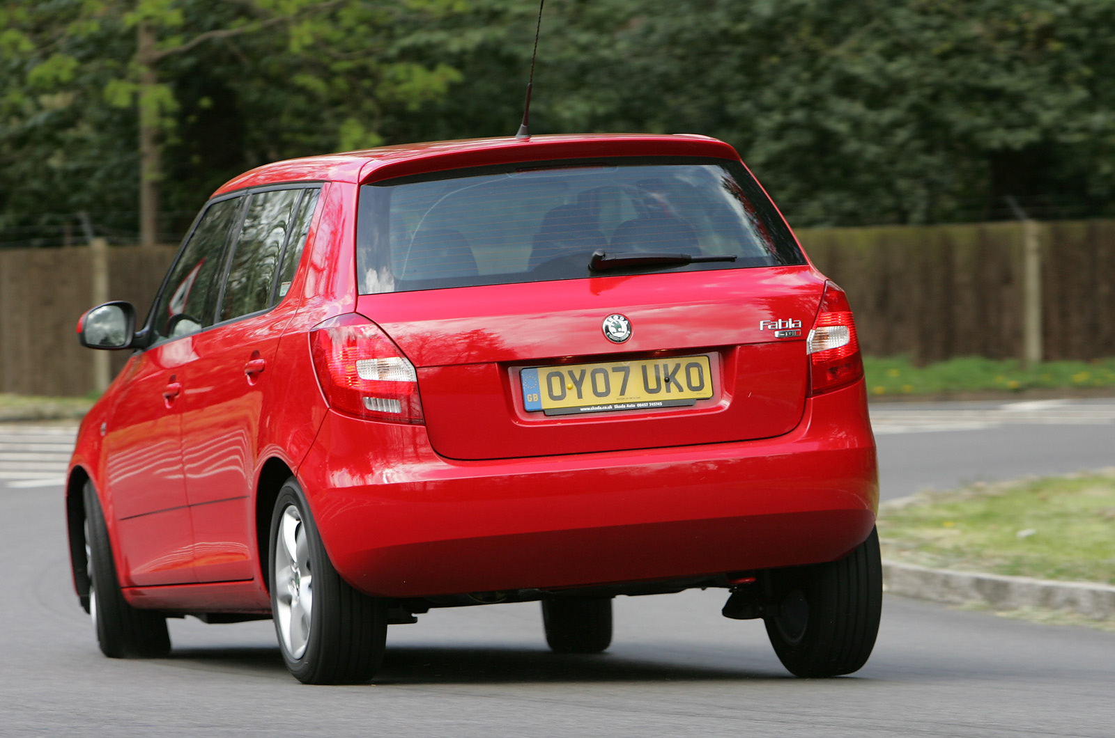 Skoda Fabia rear cornering