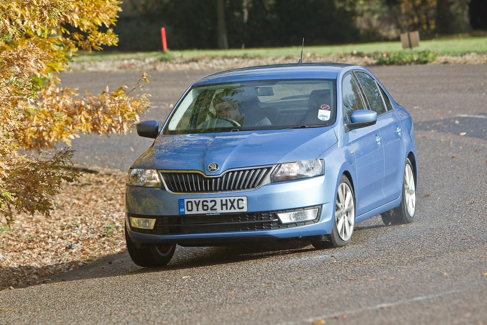 Skoda Rapid cornering