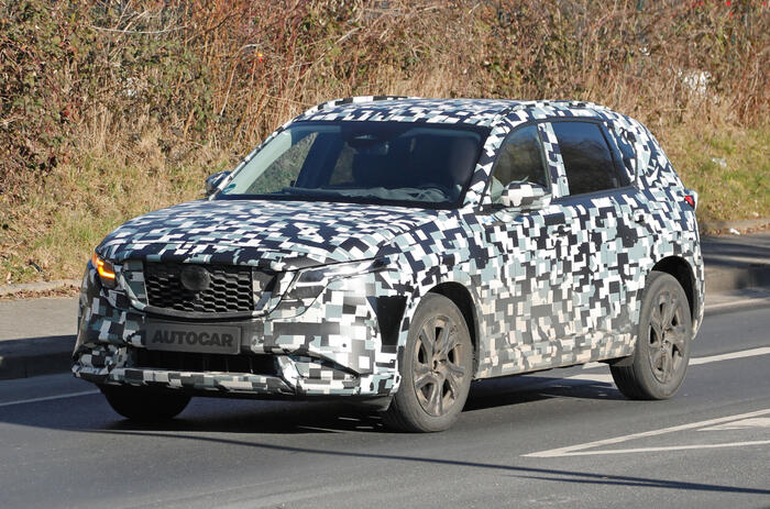 2027 Mazda CX 5 camo front quarter