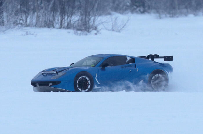 Alpine A310 test mule side