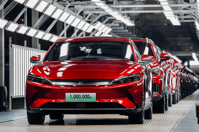 BYD production line China