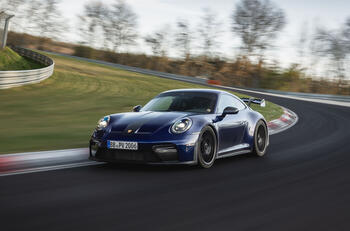 Porsche 911 GT3 at Nurburgring   cornering front