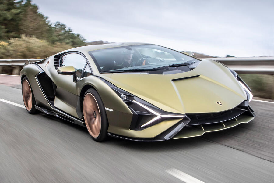 aria-label="1 lamborghini sian 2021 uk first drive review hero front 0"