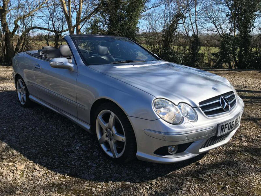 1 Mercedes benz clk 500 static front