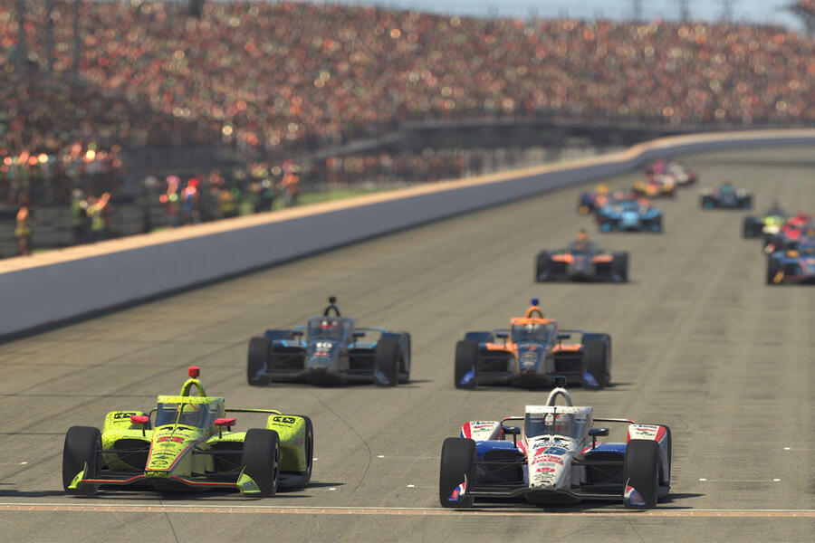 17 Lando norris indycar