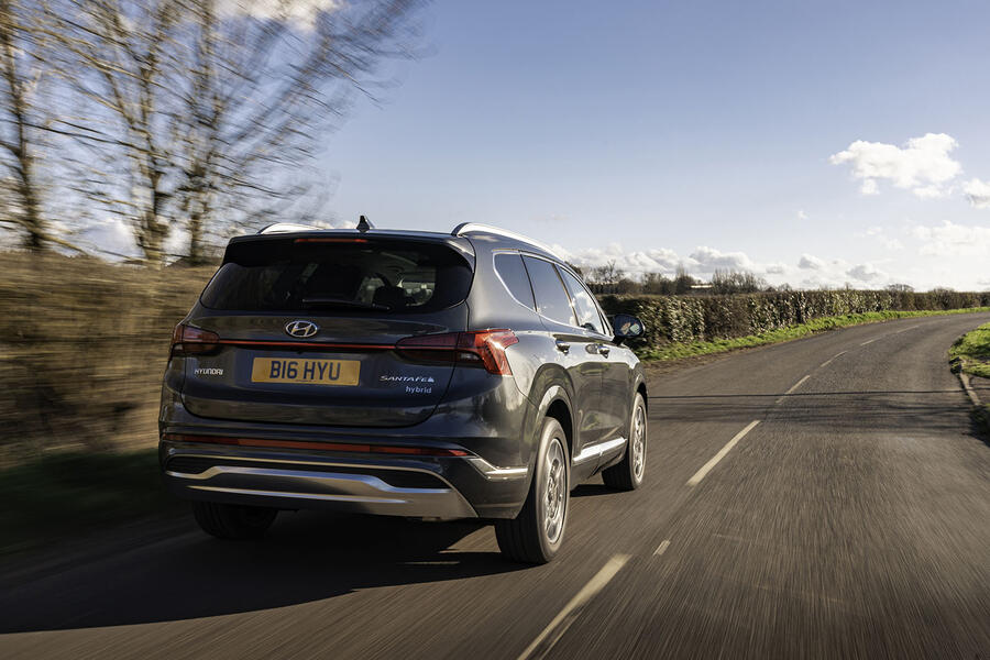 2 Hyundai santa fe 2021 uk first drive review hero rear