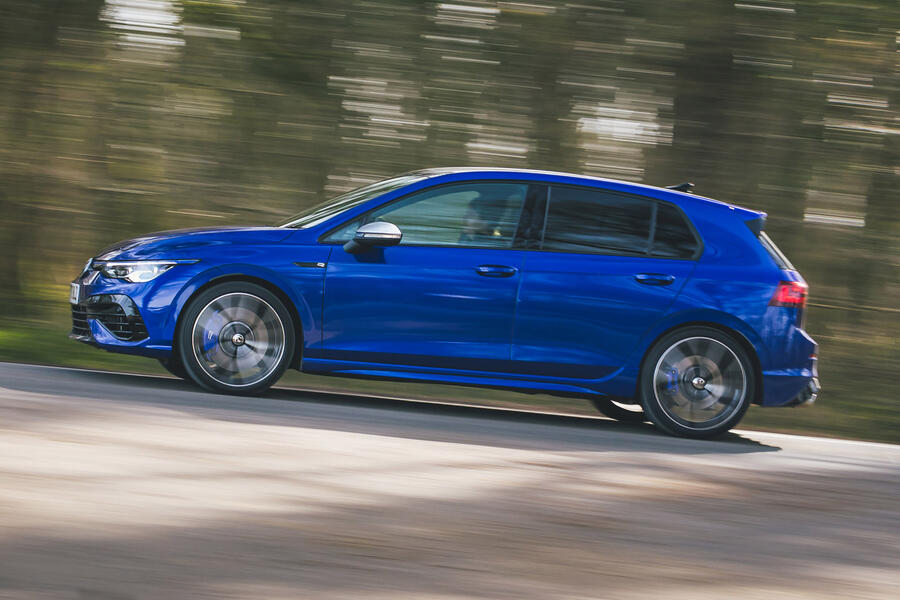 aria-label="2 volkswagen golf r 2021 uk first drive review hero side"