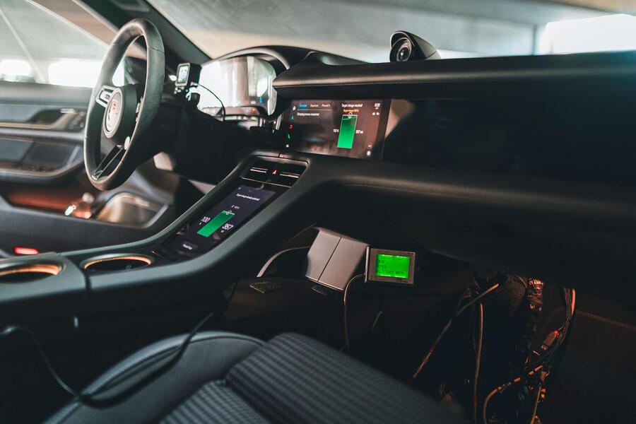 2024 Porsche Taycan prototype interior 