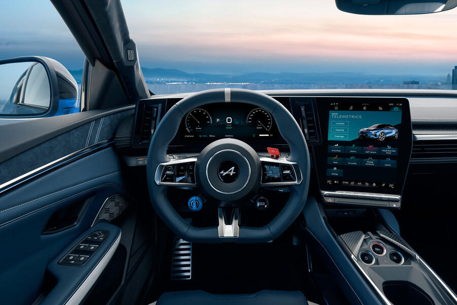 Alpine A390 dashboard