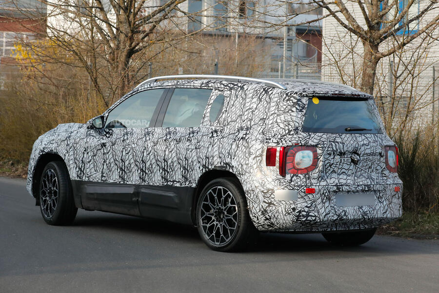 2026 Mercedes-Benz GLB testing in camouflage – rear quarter