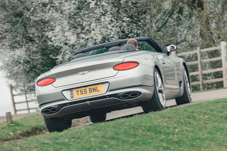 21 Bentley continental gtc convertible rt 2023 rear cornering