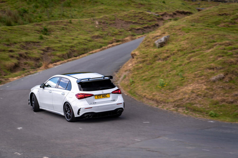 22 Mercedes amg a45 s rt 2023 rear cornering