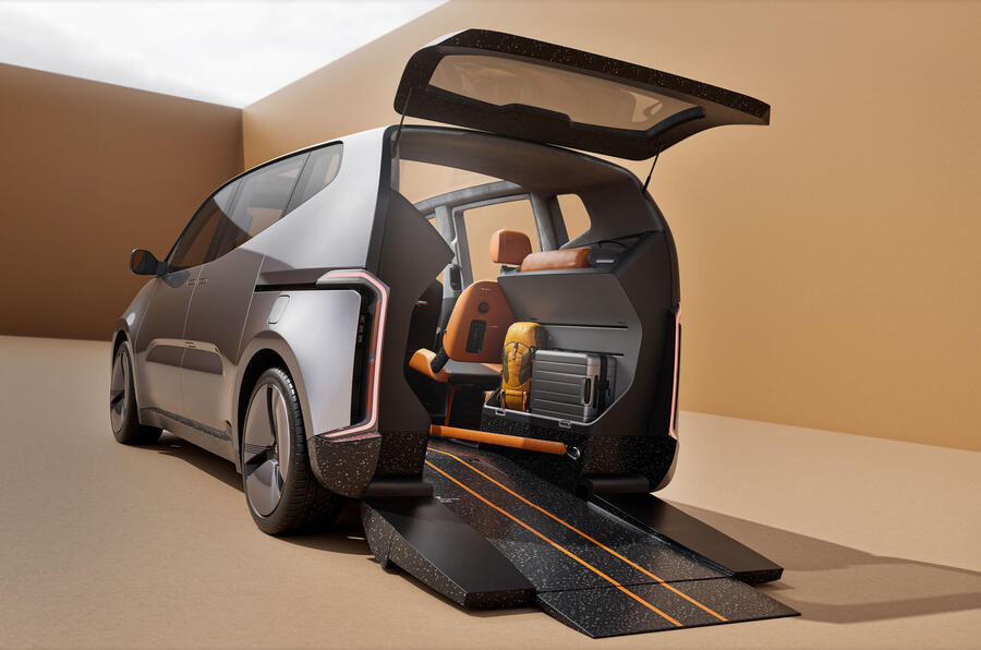 Callum wheelchair accessible EV eVita rear ramp