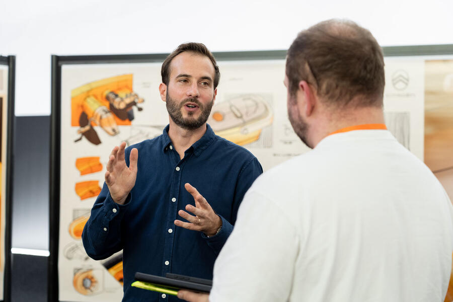 Citroen designer Antoine Gaillot-Drevon and Charlie Martin