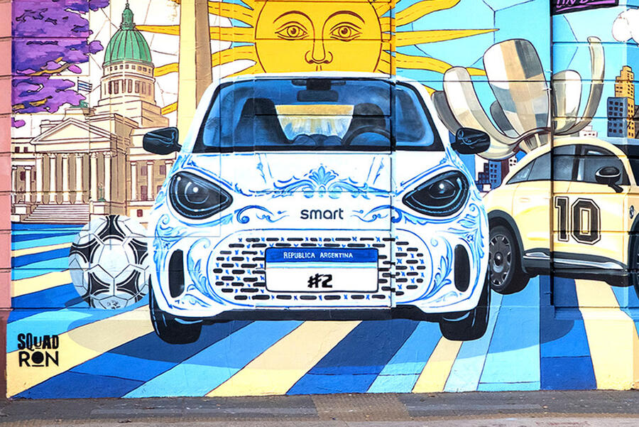 Smart #2 mural – front
