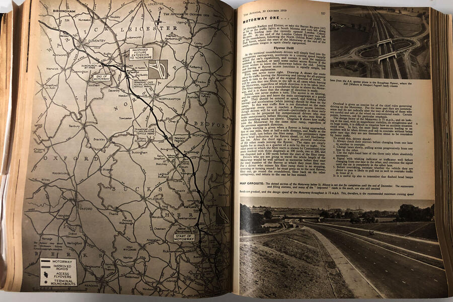 英国第一条高速公路M1开通60周年纪念