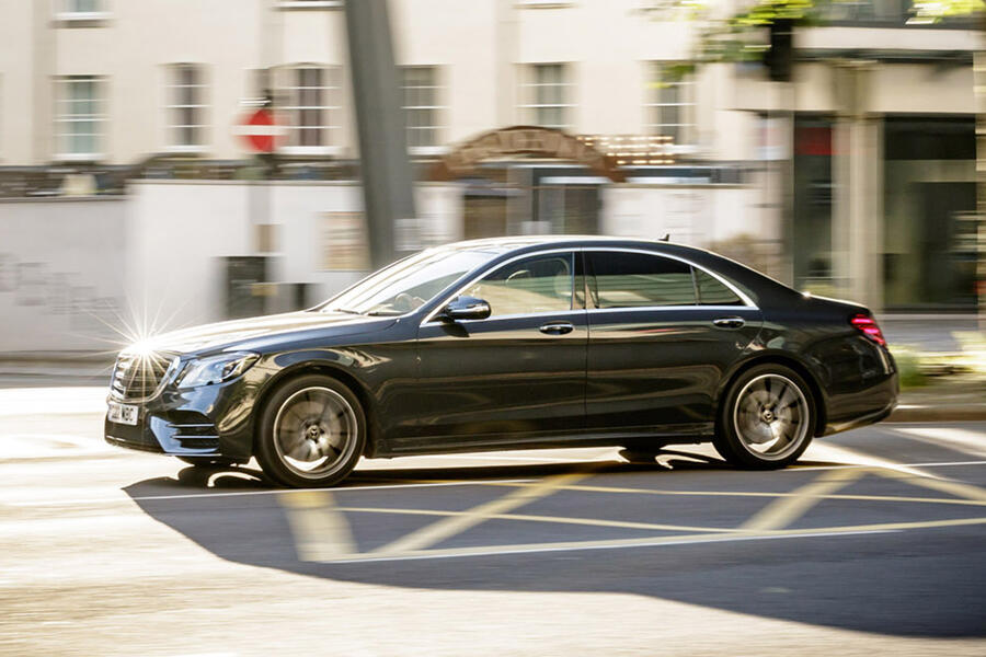 7 Mercedes benz s class tracking side