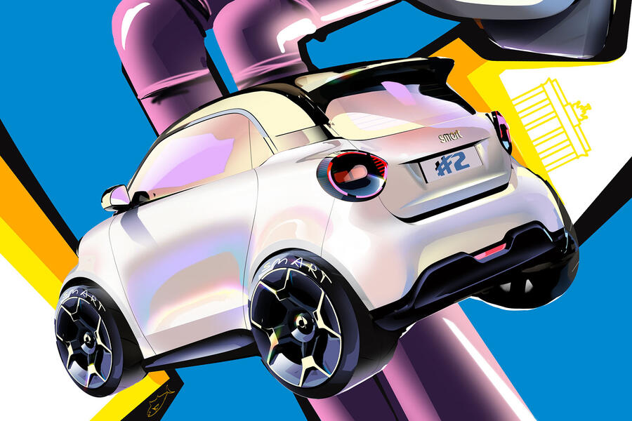 Smart #2 Sketch – rear