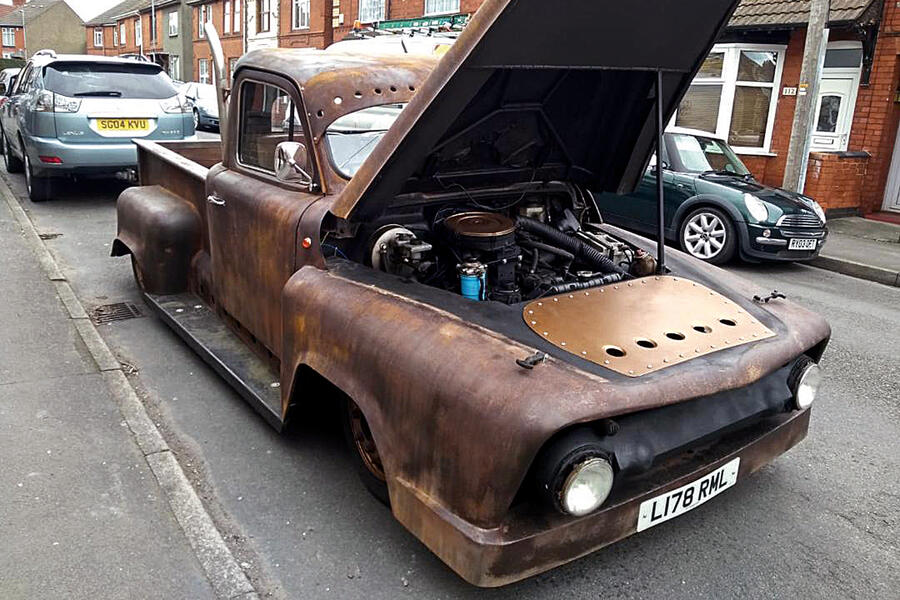 92 Paul bacon pickup truck taxi front bonnet